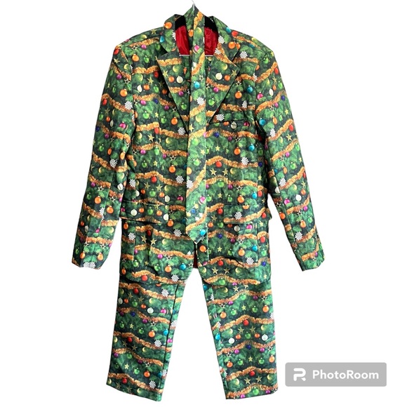 EUC! Life of The Party Christmas Tree Suit Size Small - Picture 4 of 13
